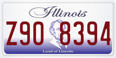 IL license plate Z908394