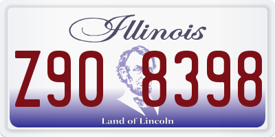 IL license plate Z908398