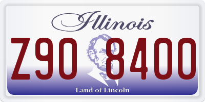 IL license plate Z908400