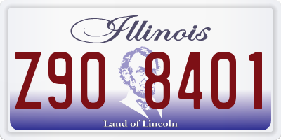 IL license plate Z908401