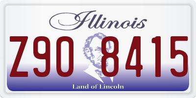 IL license plate Z908415