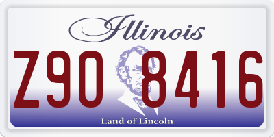 IL license plate Z908416