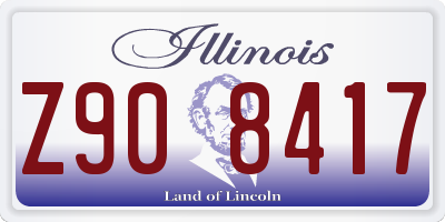 IL license plate Z908417