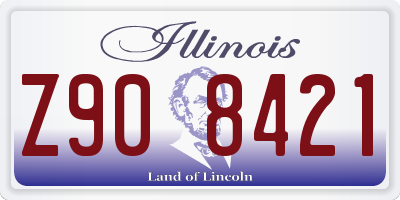 IL license plate Z908421