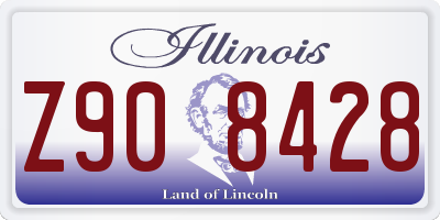 IL license plate Z908428