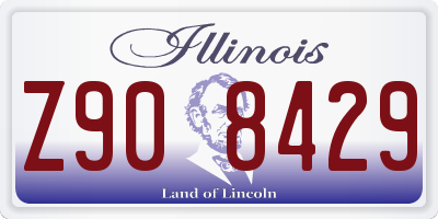 IL license plate Z908429