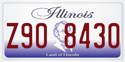IL license plate Z908430