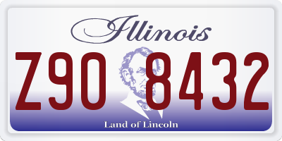 IL license plate Z908432