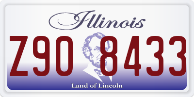 IL license plate Z908433