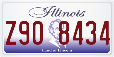 IL license plate Z908434