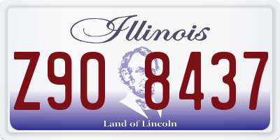 IL license plate Z908437