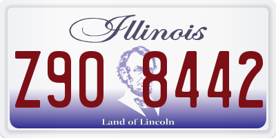 IL license plate Z908442