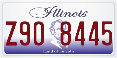 IL license plate Z908445
