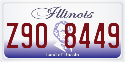 IL license plate Z908449