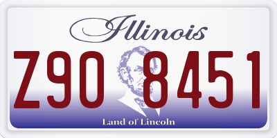 IL license plate Z908451
