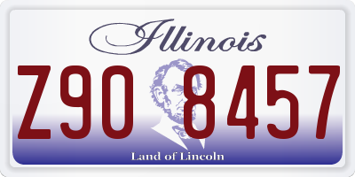 IL license plate Z908457