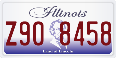 IL license plate Z908458