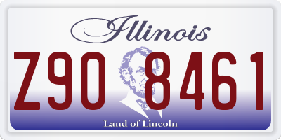 IL license plate Z908461