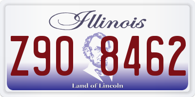 IL license plate Z908462