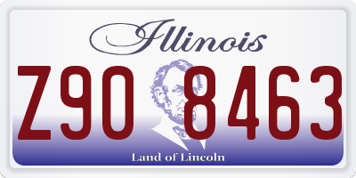 IL license plate Z908463