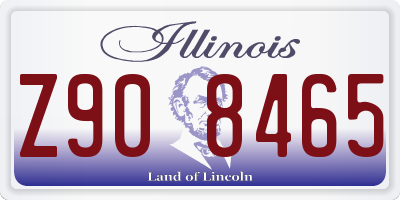 IL license plate Z908465