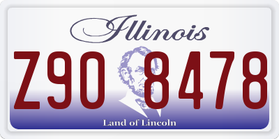 IL license plate Z908478