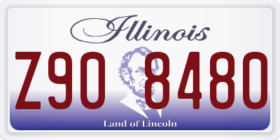 IL license plate Z908480