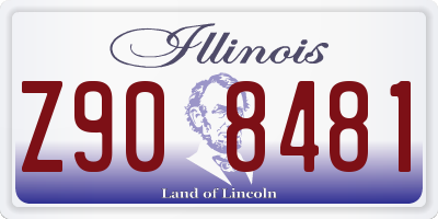 IL license plate Z908481