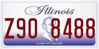 IL license plate Z908488