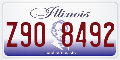 IL license plate Z908492