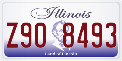 IL license plate Z908493