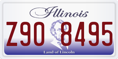 IL license plate Z908495