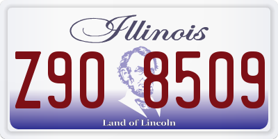 IL license plate Z908509