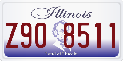 IL license plate Z908511