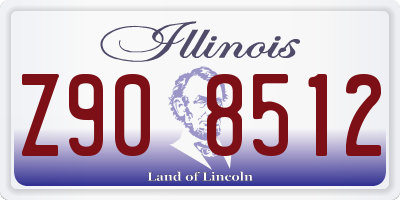 IL license plate Z908512