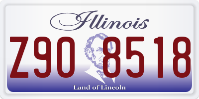 IL license plate Z908518