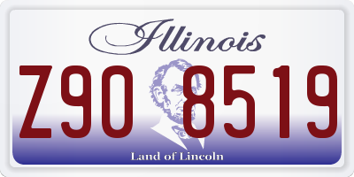 IL license plate Z908519