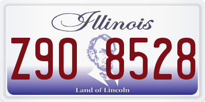 IL license plate Z908528