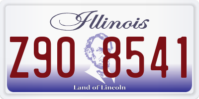 IL license plate Z908541