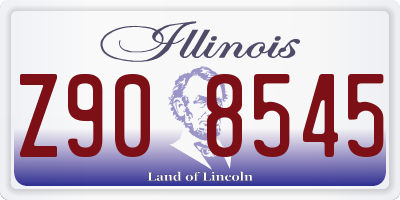 IL license plate Z908545