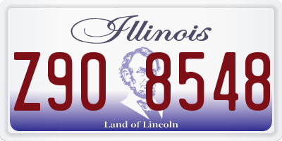 IL license plate Z908548