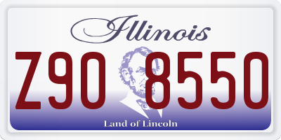 IL license plate Z908550