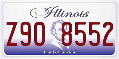 IL license plate Z908552