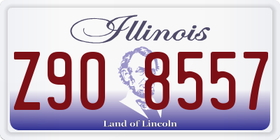 IL license plate Z908557