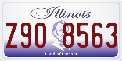 IL license plate Z908563