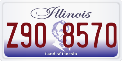 IL license plate Z908570