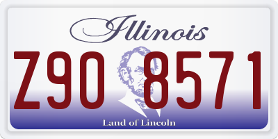 IL license plate Z908571