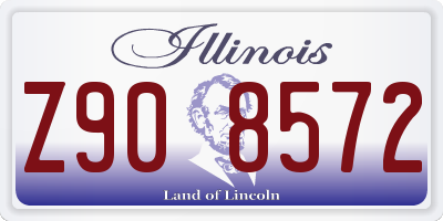 IL license plate Z908572