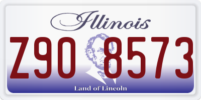 IL license plate Z908573