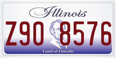 IL license plate Z908576